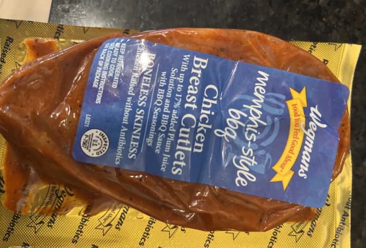Wegmans Memphis-Style Bbq Chicken Breast Cutlets