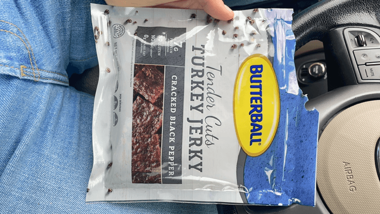 Butterball Tender Cuts Turkey Jerky Cracked Black Pepper