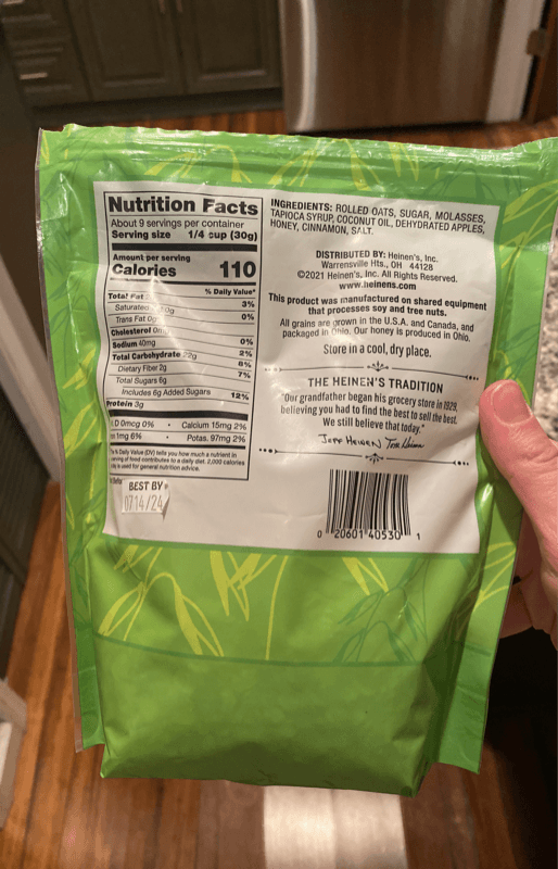 Heinen'S Apple Cinnamon Granola