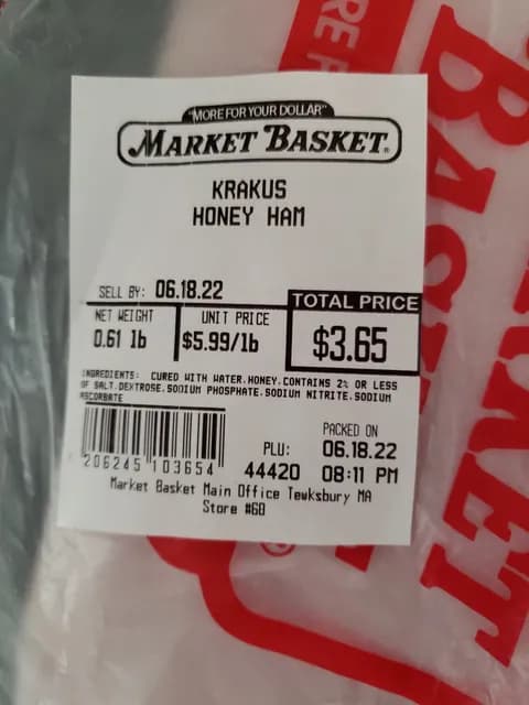 Market Basket Krakus Honey Ham