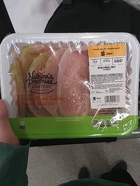 Nature’S Promise Thin Sliced Turkey Breast Cutlets
