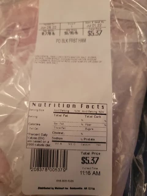 Pd Blk Frst Ham