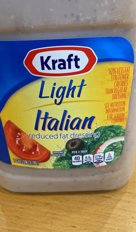 Kraft Light Italian Reduced Fat Dressing