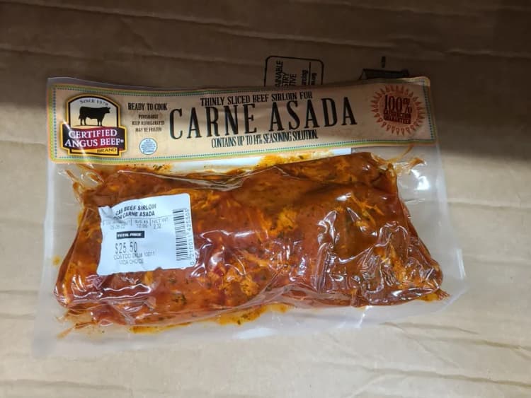 Certified Angus Beef Thinly Sliced Beef Sirloin For Carne Asada
