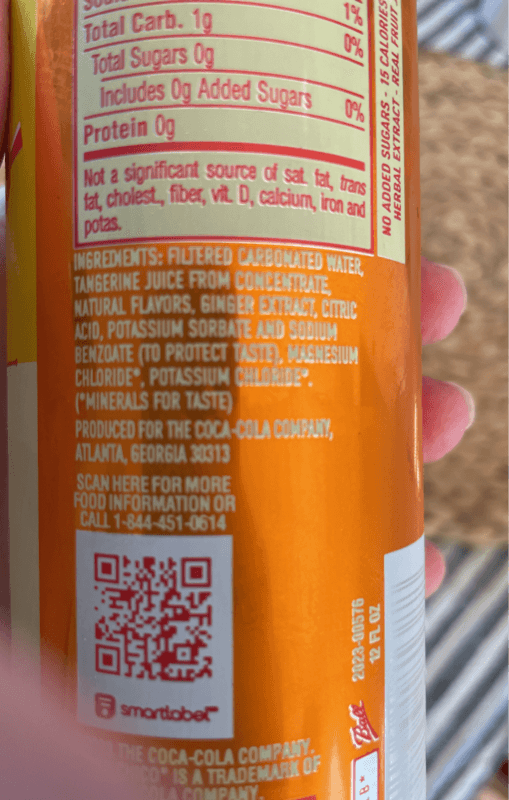 Topo Chico Sabores Tangerine With Ginger Extract Flavored Sparkling Water