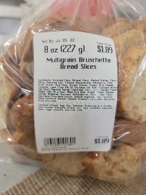 Multigrain Bruschetta Bread