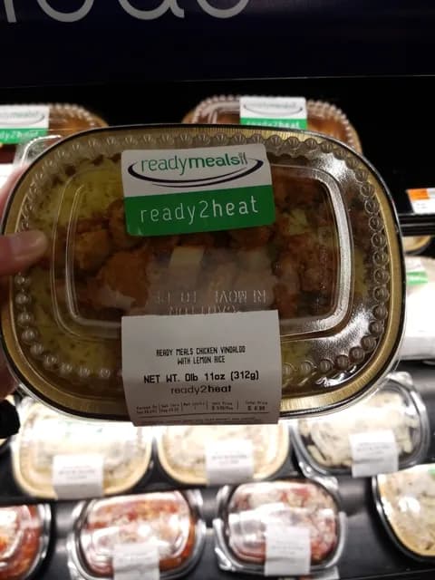 Readymeals Ready2Heat Chicken Vindaloo With Lemon Rice
