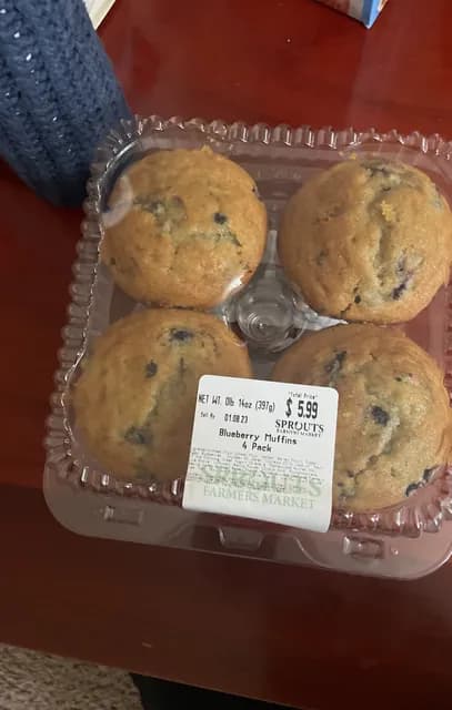 Sprouts Farmers Market Blueberry Muffins