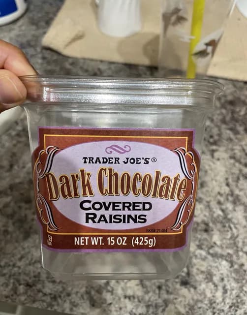 Trader Joe'S Dark Chocolate Covered Raisins