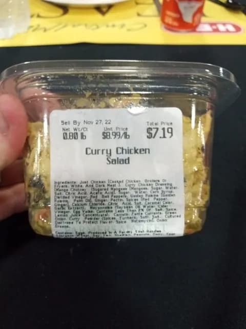 No Name Curry Chicken Salad