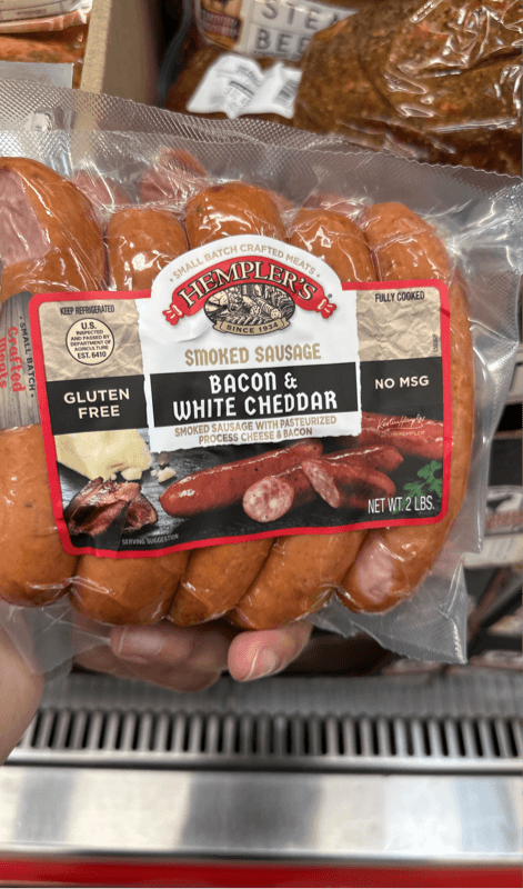 Hempler'S Bacon & White Cheddar Smoked Sausage