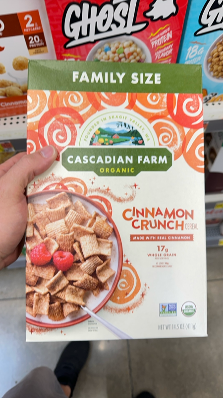 Is it Xanthan Gum Free? Cascadian Farm Organic Cereal, Cinnamon Crunch