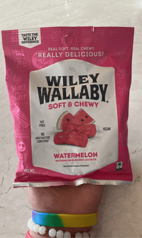 Wiley Wallaby Soft & Chewy Watermelon Flavored Licorice