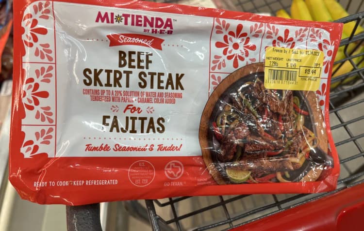 Mi Tienda By H-E-B Seasoned Beef Skirt Steak For Fajitas