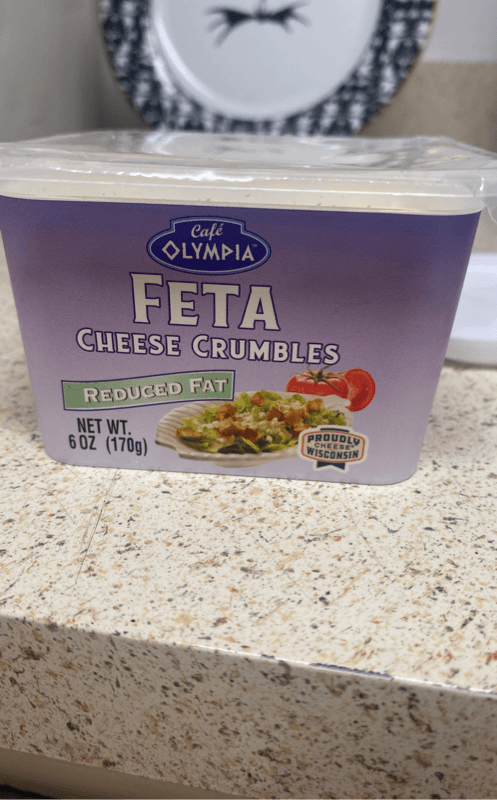 Cafe Olympia Feta Cheese Crumbles Reduced Fat