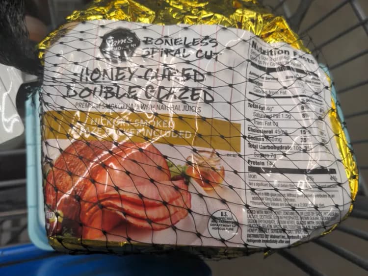 Sam'S Choice Boneless Spiral Cut Ham Honey Cured Double Glazed