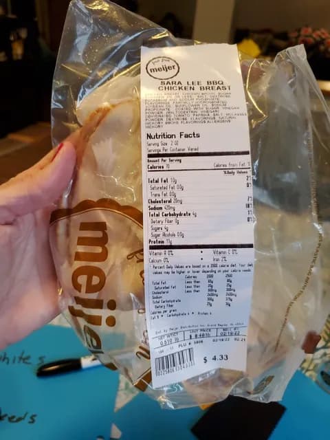 Sara Lee Bbq Chicken Breast
