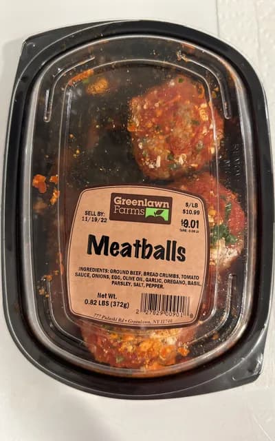 Greenlawn Farms Meatballs