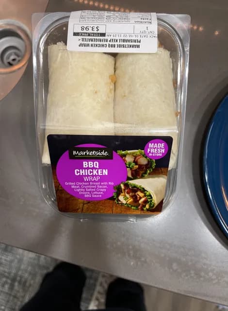 Marketside Bbq Chicken Wrap
