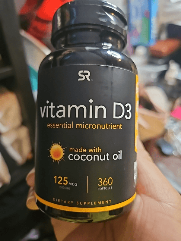 Sports Research Vitamin D3 5000 Iu With Coconut Mct Oil