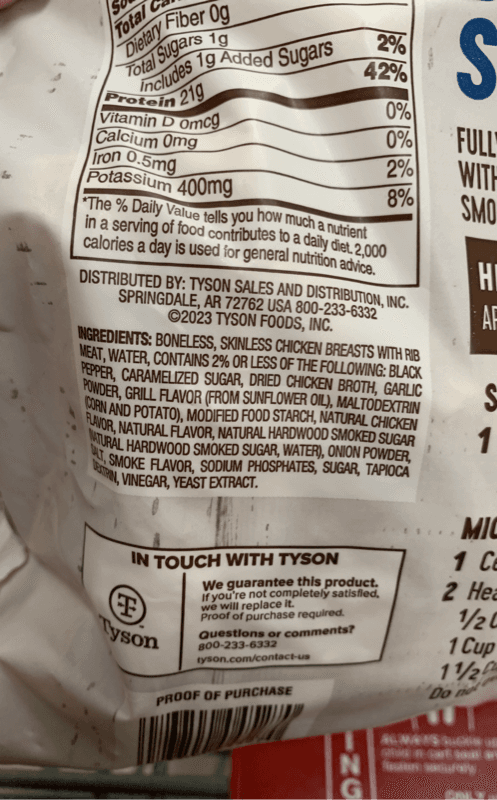 Tyson Grilled Chicken Breast Strips