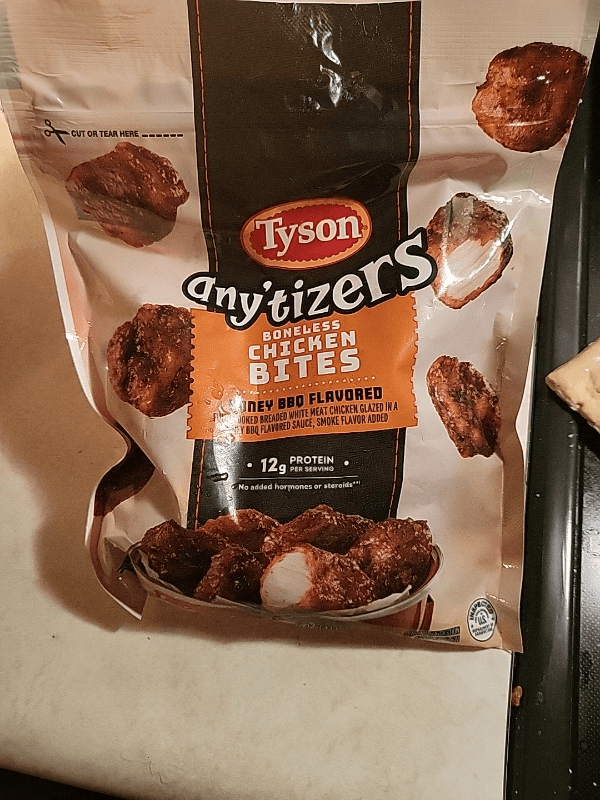 Tyson Any'Tizers Boneless Chicken Bites Honey Bbq Flavored
