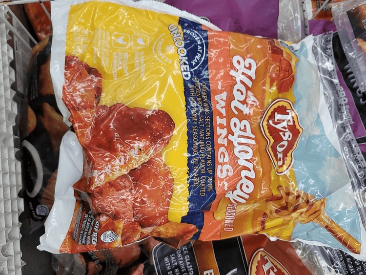 Tyson Hot Honey Seasoned Wings Uncooked