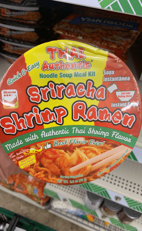 Thai Authentic Sriracha Shrimp Ramen