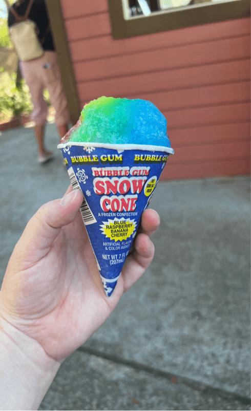 Bubble Gum Snow Cone Blue Raspberry Banana Cherry
