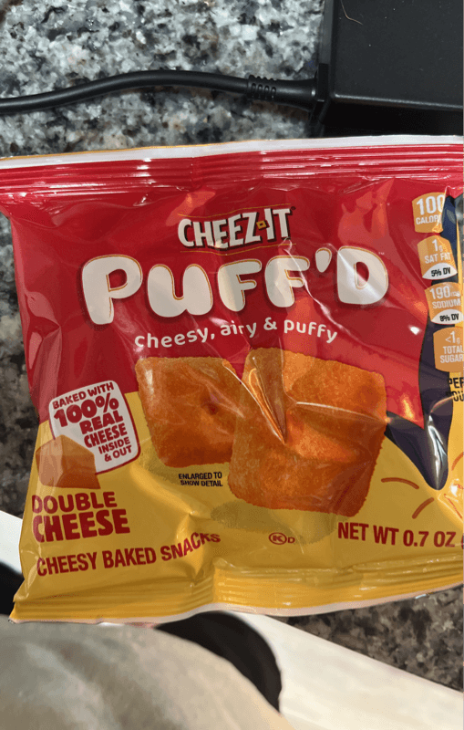 Kellogg Cheez-It Puff'D Double Cheese Baked Snacks