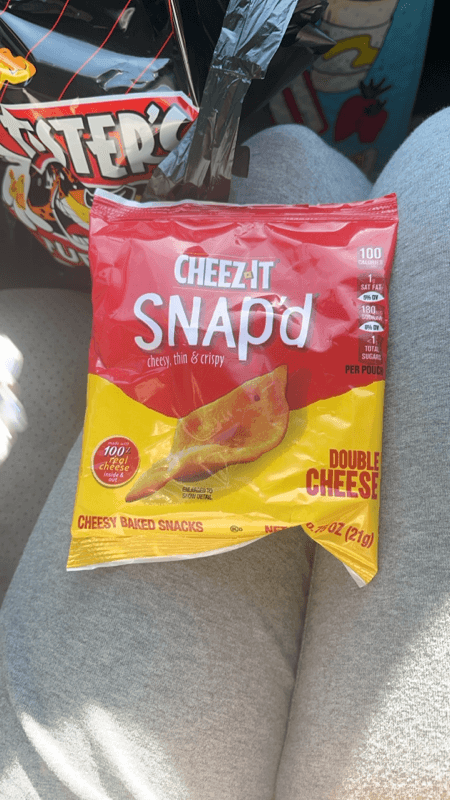Cheez-It Snap'D Double Cheese Cheesy Baked Snacks