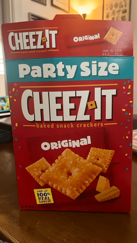 Kellogg'S Cheez It Original Party Size Crackers