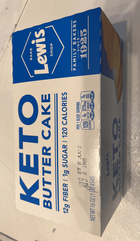 Lewis Bake Shop Keto Butter Cake