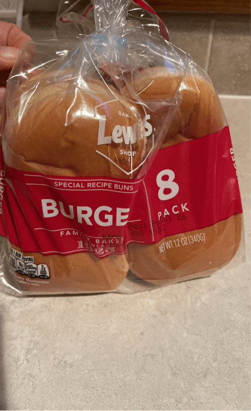 Lewis Bake Shop Special Recipe Burger Buns