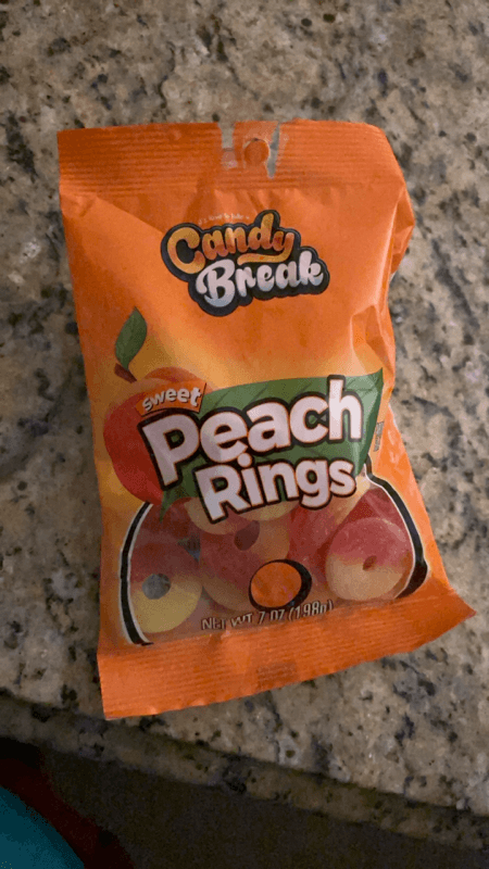 Candy Break Fruity Sweet Peach Rings Gummies
