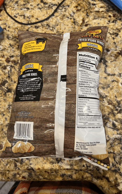 Bass Pro Shops Uncle Buck'S Fried Pork Rinds Original