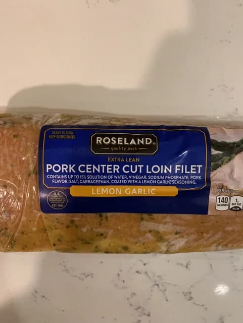 Roseland Lemon Garlic Pork Center Cut Loin Filet