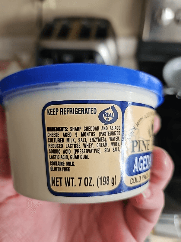 Pine River Aged Asiago Cold Pack Cheese Food