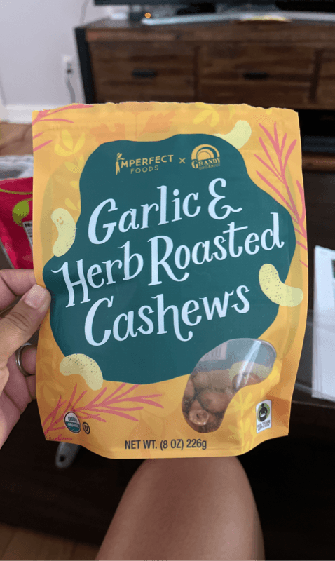 Imperfect Foods Garlic & Herb Roasted Cashews