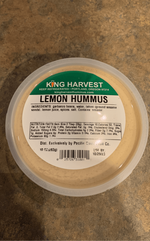 King Harvest Lemon Hummus