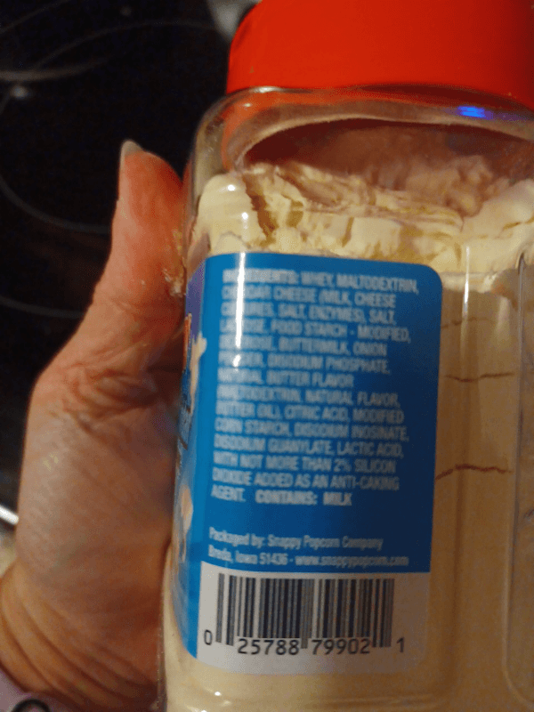 Snappy White Cheddar Popcorn Seasoning