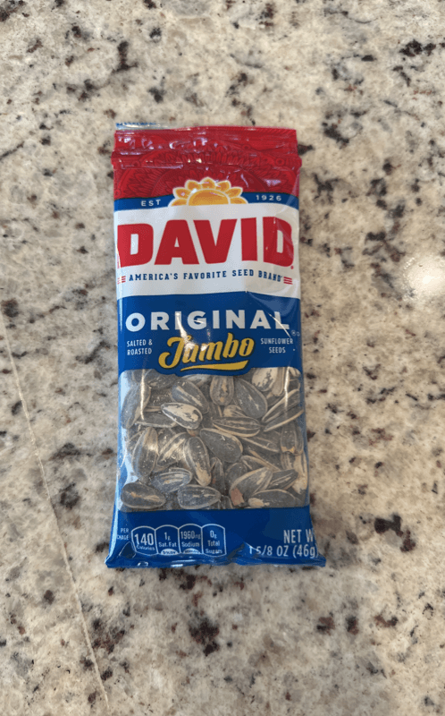 David Original Salted & Roasted Jumbo Sunflower Seeds