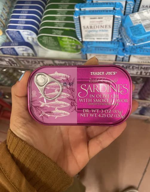 Trader Joe'S Wild Caught Sardines In Olive Oil With Smoke Flavor