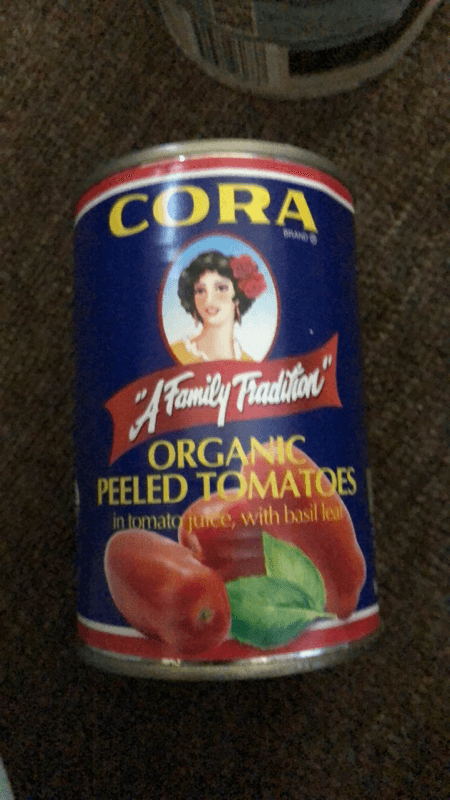 Cora Organic Peeled Tomatoes In Tomato Juice, With Basil Leaf