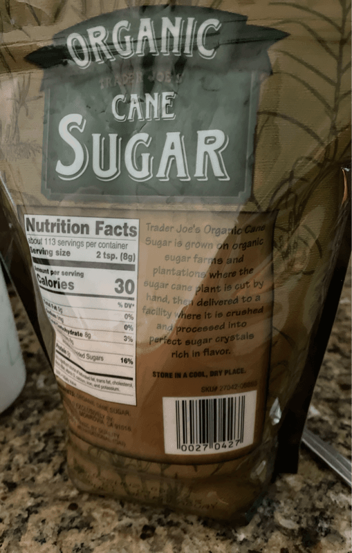Trader Joe'S Organic Cane Sugar, 2 Lbs