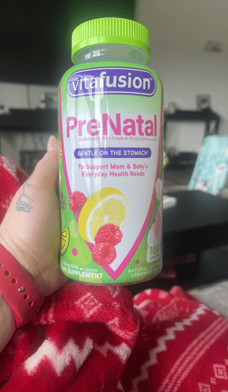 Vitafusion Prenatal Natural Raspberry Lemonade Flavor 180 Gummies
