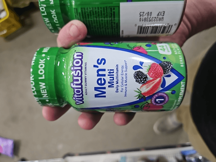 Vitafusion Men'S Multi Daily Multivitamin Natural Berry Flavor, 44 Gummies