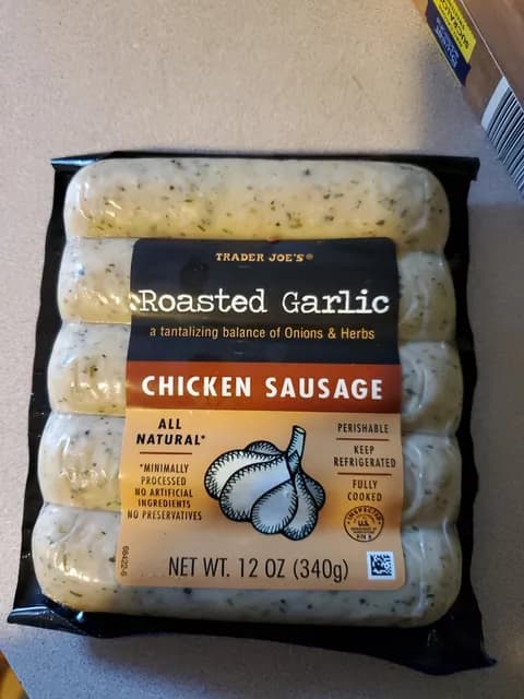 Is it Whole 30? Trader Joe's Roasted Garlic Chicken Sausage