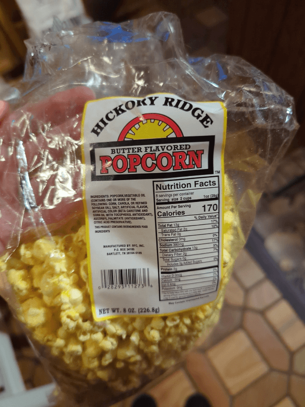 Hickory Ridge Butter Flavored Popcorn