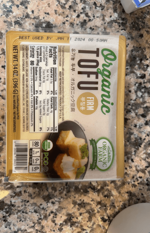 Organic Farm Organic Tofu Firm